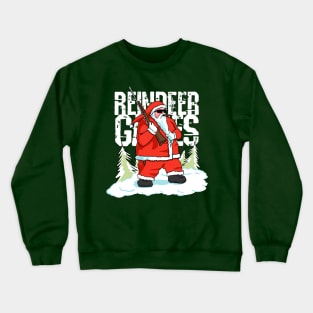 Reindeer Games - Santa Hunting Rudolph Crewneck Sweatshirt